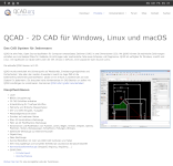 Screenshot qcad Webseite