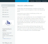Screenshot IB-Blanke Webseite